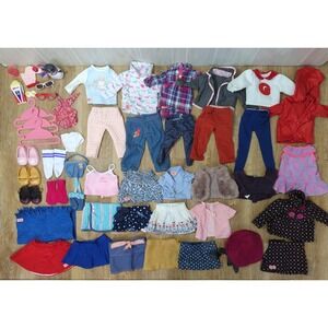 Battat Our Generation clothes accessories lot cheerleader set tops skirts pants